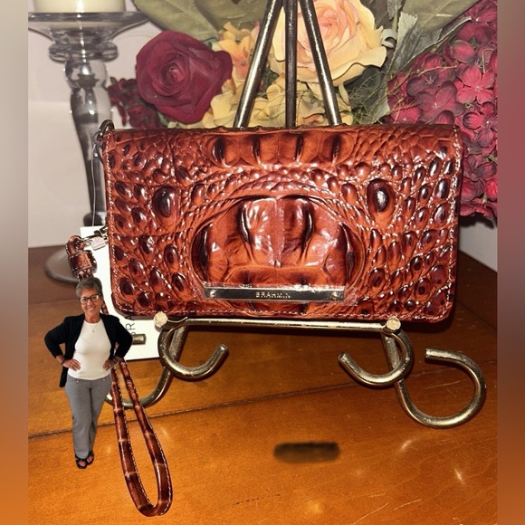 Brahmin Debra Pecan Wallet Wristlet NWT FIRM PRICE